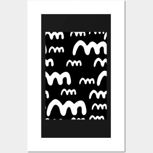 Black & White Pattern Posters and Art